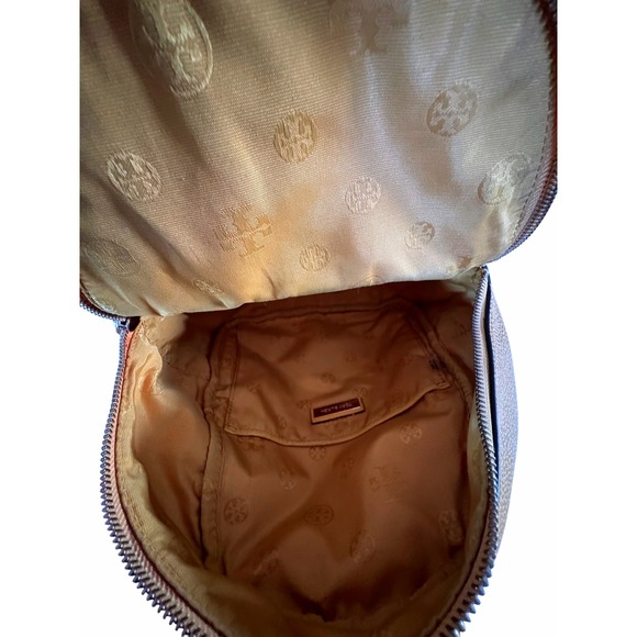 $350 TORY BURCH Solarium Yellow Leather Mini Backpack Designer Bag Embossed Logo main image 9
